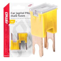 ΑΣΦΑΛΕΙΕΣ JapVal PAL U ΑΡΣΕΝΙΚΕΣ 60A ΣΕ ΚΙΤΡΙΝΟ ΧΡΩΜΑ AMIO - 2 Τεμ. Auto Moto Tyres 