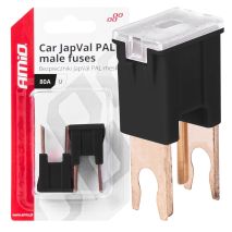 ΑΣΦΑΛΕΙΕΣ JapVal PAL U ΑΡΣΕΝΙΚΕΣ 80A ΣΕ ΜΑΥΡΟ ΧΡΩΜΑ AMIO - 2 Τεμ. Auto Moto Tyres 