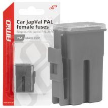 ΑΣΦΑΛΕΙΕΣ JapVal PAL ΘΗΛΥΚΕΣ 75A ΣΕ ΓΚΡΙ ΧΡΩΜΑ AMIO - 2 Τεμ. Auto Moto Tyres 