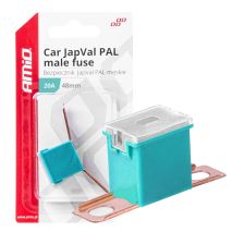 ΑΣΦΑΛΕΙΑ JapVal PAL ΑΡΣΕΝΙΚΗ 48mm 20A ΣΕ ΓΑΛΑΖΙΟ ΧΡΩΜΑ AMIO - 1 Τεμ. Auto Moto Tyres 