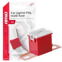 ΑΣΦΑΛΕΙΑ JapVal PAL ΑΡΣΕΝΙΚΗ 48mm 50A ΣΕ ΚΟΚΚΙΝΟ ΧΡΩΜΑ AMIO - 1 Τεμ. Auto Moto Tyres 