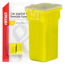 ΑΣΦΑΛΕΙΕΣ JapVal PAL ΜΙΝΙ 17mm ΘΗΛΥΚΕΣ 60A ΣΕ ΚΙΤΡΙΝΟ ΧΡΩΜΑ AMIO - 2 Τεμ. Auto Moto Tyres 