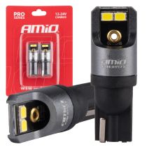 ΛΑΜΠΑΚΙΑ T10 W5W 12/24V 6.000K 4xSMD LED CAN-BUS ΛΕΥΚΟ 2016 PRO SERIES AMIO - 2 Τεμ. Auto Moto Tyres 