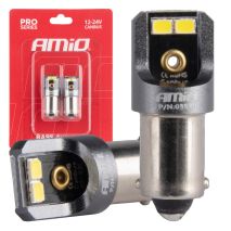 ΛΑΜΠΑΚΙΑ T4W BA9s 12/24V 6.000K 4xSMD LED CAN-BUS ΛΕΥΚΟ 2016 PRO SERIES AMIO - 2 Τεμ. Auto Moto Tyres 