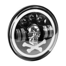 ΠΡΟΒΟΛΕΑΣ ΕΡΓΑΣΙΑΣ ΣΤΡΟΓΓΥΛΟΣ LED SKULL 5.500lm 9>36V 60W 6.000K -Φ170x170x65mm 4 ΧΡΗΣΕΩΝ ΑΜΙΟ - 1 ΤΕΜ. Auto Moto Tyres 