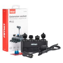 ΑΝΤΑΠΤΟΡΑΣ ΑΝΑΠΤΗΡΑ ΤΕΤΡΑΠΛΟΣ 12/24V 216W MAX ΜΕ 2 ΘΥΡΕΣ USB PD30W/QC3.0 AMIO - 1 Τεμ. Auto Moto Tyres 