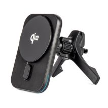 ΒΑΣΗ ΣΤΗΡΙΞΗΣ ΚΙΝΗΤΟΥ ΓΙΑ ΑΕΡΑΓΩΓΟ ΜΑΓΝΗΤΙΚΗ ΜΕ ΑΣΥΡΜΑΤΗ ΦΟΡΤΙΣΗ QUICK CHARGE QI2 15W 360° AMIO - 1 Τεμ. Auto Moto Tyres 