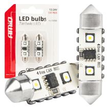 ΛΑΜΠΑΚΙΑ ΠΛΑΦΟΝΙΕΡΑΣ 41mm 12/24V C5W 5500K 12xSMD 3838 CAN-BUS FESTOON (ΛΕΥΚΟ) ΑΜΙΟ - 2 ΤΕΜ. Auto Moto Tyres 