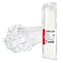 ΔΕΜΑΤΙΚΑ/ΔΕΤΙΚΑ ΚΑΛΩΔΙΩΝ TIE WRAP (ΤΑΙΡΑΠ) 3.6 x 300mm (ΛΕΥΚΟ)  ΑΜΙΟ - 100 ΤΕΜ. Auto Moto Tyres 