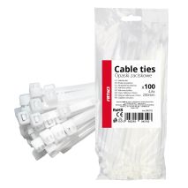 ΔΕΜΑΤΙΚΑ/ΔΕΤΙΚΑ ΚΑΛΩΔΙΩΝ TIE WRAP (ΤΑΙΡΑΠ) 4.8 x 200mm (ΛΕΥΚΟ)  ΑΜΙΟ - 100 ΤΕΜ. Auto Moto Tyres 