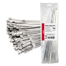 ΔΕΜΑΤΙΚΑ/ΔΕΤΙΚΑ ΚΑΛΩΔΙΩΝ TIE WRAP (ΤΑΙΡΑΠ) ΜΕΤΑΛΛΙΚΑ 4,6 x 350mm ΑΜΙΟ - 100 ΤΕΜ. Auto Moto Tyres 