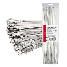 ΔΕΜΑΤΙΚΑ/ΔΕΤΙΚΑ ΚΑΛΩΔΙΩΝ TIE WRAP (ΤΑΙΡΑΠ) ΜΕΤΑΛΛΙΚΑ 4,6 x 400mm ΑΜΙΟ - 100 ΤΕΜ. Auto Moto Tyres 