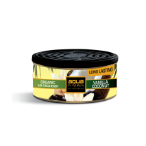 ΑΡΩΜΑΤΙΚΟ ΑΥΤΟΚΙΝΗΤΟΥ ΣΕ ΚΟΝΣΕΡΒΑ ΜΕ ΑΡΩΜΑ ΝΑΝΙΛΙΑ & ΚΑΡΥΔΑ (VANILLA & COCONUT) ORGANIC CAN AQUA - 1 τεμ. Auto Moto Tyres 