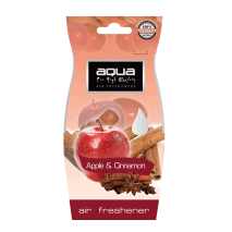 ΑΡΩΜΑΤΙΚΟ ΑΥΤΟΚΙΝΗΤΟΥ ΚΡΕΜΑΣΤΟ ΜΕ ΑΡΩΜΑ ΜΗΛΟ/ΚΑΝΕΛΑ (APPLE/CINNAMON) AQUA - 1 TEM. Auto Moto Tyres 