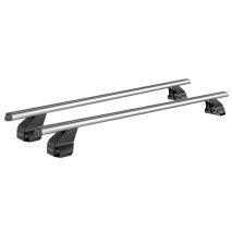 ΜΠΑΡΕΣ ΟΡΟΦΗΣ ΑΛΟΥΜΙΝΙΟΥ OMEGA MEDIUM 112 cm ΜΕ ΚΑΠΑΚΙΑ ΣΕ ΑΣΗΜΙ ΧΡΩΜΑ ΓΙΑ ΑΠΛΗ ΟΡΟΦΗ MENABO - 2 ΤΕΜ. Auto Moto Tyres 