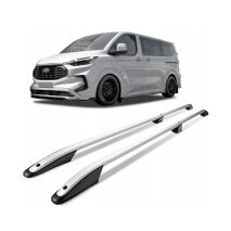 ΠΑΡΑΛΛΗΛΕΣ ΜΠΑΡΕΣ ΟΡΟΦΗΣ ΑΛΟΥΜΙΝΙΟΥ ΣΕ ΑΣΗΜΙ ΧΡΩΜΑ ELEGANCE L2 ΓΙΑ FORD TOURNEO CUSTOM 2023+ ΜΕΓΙΣΤΟ ΒΑΡΟΣ ΦΟΡΤΙΟΥ 75KG OMTEC - 2 TEM. Auto Moto Tyres 