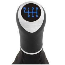 ΠΟΜΟΛΟ ΤΑΧΥΤΗΤΩΝ ΜΕ ΕΝΔΕΙΞΗ 6 ΤΑΧΥΤΗΤΩΝ ΜΠΛΕ LED ΜΕ ΜΑΥΡΗ ΦΟΥΣΚΑ ΤΑΧΥΤΗΤΩΝ ΓΙΑ OPEL CORSA D / ADAM - 1 τεμ. Auto Moto Tyres 