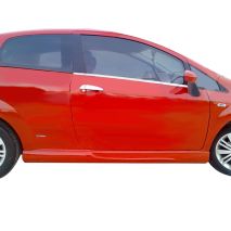 TRIM ΜΑΡΚΕ ΠΑΡΑΘΥΡΩΝ ΑΥΤΟΚΟΛΛΗΤΑ ΧΡΩΜΙΟΥ 2ΤΕΜ. ΓΙΑ FIAT GRANDE PUNTO 3/5D 2006+ Auto Moto Tyres 