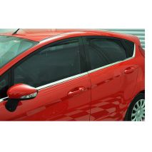 TRIM ΜΑΡΚΕ ΠΑΡΑΘΥΡΩΝ ΑΥΤΟΚΟΛΛΗΤΑ ΧΡΩΜΙΟΥ ΓΙΑ FORD FIESTA 5D 2009+ - 8 ΤΕΜ. Auto Moto Tyres 