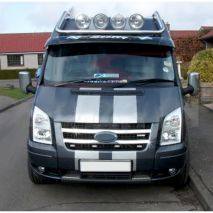 ΔΙΑΚΟΣΜΗΤΙΚΕΣ ΓΡΥΛΛΙΕΣ ΜΑΣΚΑΣ ΕΜΠΡΟΣ ΧΡΩΜΙΟΥ 2ΤΕΜ. ΓΙΑ FORD TRANSIT 2007-2014 Auto Moto Tyres 