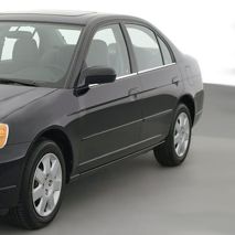 TRIM ΜΑΡΚΕ ΠΑΡΑΘΥΡΩΝ ΑΥΤΟΚΟΛΛΗΤΑ ΧΡΩΜΙΟΥ ΓΙΑ HONDA CIVIC 4D 02-06 4ΤΕΜ. Auto Moto Tyres 