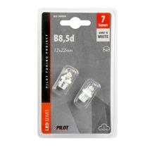 ΛΑΜΠΑΚΙΑ ΜΕ LED B8.5d ΛΕΥΚΟ ΦΩΣ ΚΑΡΦΙ Auto Moto Tyres 