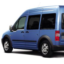 TRIM ΠΑΡΑΘΥΡΩΝ (ΑΝΟΞΕΙΔΩΤΟ ΑΤΣΑΛΙ / ΧΡΩΜΙΟ) ΓΙΑ FORD TRANSIT CONNECT VAN 02-14 - 2 ΤΕΜ. Auto Moto Tyres 