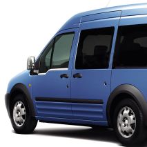 TRIM ΠΑΡΑΘΥΡΩΝ (ΑΝΟΞΕΙΔΩΤΟ ΑΤΣΑΛΙ ΧΡΩΜΙΟ) - 2 ΤΕΜ. ΓΙΑ FORD TRANSIT CONNECT PANELVAN/LAV 02-14 Auto Moto Tyres 