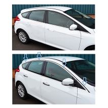 ΔΙΑΚΟΣΜΗΤΙΚΟ TRIM ΠΑΡΑΘΥΡΩΝ ΧΡΩΜΙΟ ΓΙΑ FORD FOCUS 5D 2011+ 8ΤΕΜ. Auto Moto Tyres 