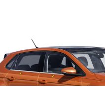 TRIM ΜΑΡΚΕ ΠΑΡΑΘΥΡΩΝ ΑΥΤΟΚΟΛΛΗΤΑ ΧΡΩΜΙΟ ΜΕΤΑΛΛΙΚΑ ΓΙΑ VW POLO 5D 2009> Auto Moto Tyres 