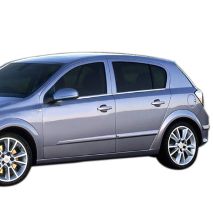 TRIM ΜΑΡΚΕ ΠΑΡΑΘΥΡΩΝ ΑΥΤΟΚΟΛΛΗΤΑ ΧΡΩΜΙΟΥ ΓΙΑ OPEL ASTRA H 5D 2004+ 4ΤΕΜ. Auto Moto Tyres 