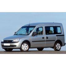 TRIM ΠΑΡΑΘΥΡΩΝ 2ΤΕΜ ΑΝΟΞ.ΑΤΣΑΛΙ ΧΡΩΜΙΟ ΓΙΑ OPEL COMBO C MINI VAN 2001-2011 Auto Moto Tyres 