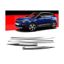 ΔΙΑΚΟΣΜΗΤΙΚΗ ΦΑΣΑ ΠΟΡΤΑΣ ΧΡΩΜΙΟ ΜΕΤΑΛΛΙΚΗ ΓΙΑ PEUGEOT 3008 2016+ 4 ΤΕΜ. Auto Moto Tyres 