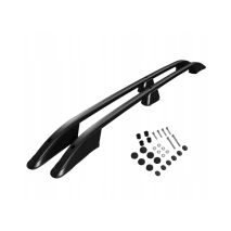 ΠΑΡΑΛΛΗΛΕΣ ΜΠΑΡΕΣ ΟΡΟΦΗΣ ΑΛΟΥΜΙΝΙΟΥ ΣΕ ΜΑΥΡΟ ΧΡΩΜΑ ELEGANCE L1 ΓΙΑ VW CADDY 2003-2015 ΜΕΓΙΣΤΟ ΒΑΡΟΣ ΦΟΡΤΙΟΥ 75KG OMTEC - 2 TEM. Auto Moto Tyres 