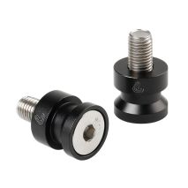 ΜΠΟΜΠΙΝΕΣ ΣΤΗΡΙΞΗΣ ΓΙΑ ΒΑΣΗ/ΚΑΒΑΛΕΤΑ/ΣΤΑΝΤ 10 Χ 1,25 mm (ΜΑΥΡΟ/ΑΣΗΜΙ ΑΝΑΔΙΩΜΕΝΟ ΑΛΟΥΜΙΝΙΟ) - 2 ΤΕΜ. Auto Moto Tyres 