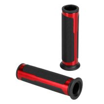 ΧΕΡΟΥΛΙΑ MOTO STYLE GRIP ΜΑΥΡΟ/ΚΟΚΚΙΝΟ ΧΡΩΜΑ 22mm+25mm 12cm LAMPA - 2 τεμ. Auto Moto Tyres 