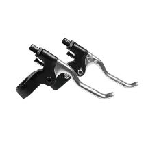 ΜΑΝΕΤΕΣ ΦΡΕΝΩΝ ΠΟΔΗΛΑΤΟΥ ΑΛΟΥΜΙΝΙΟΥ 2 ΔΑΚΤΥΛΩΝ ΜΕ ΡΕΓΟΥΛΑΤΟΡΟ (CITY/MTB) LEV-0 ΜΑΥΡΕΣ/ΑΣΗΜΙ 2ΤΕΜ. Auto Moto Tyres 