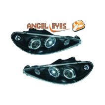 Φανάρια diederichs Angel Eyes Peugeot 206/206CC 10.98+ (Μαύρο) Auto Moto Tyres 