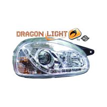 ΦΑΝΑΡΙΑ ΓΙΑ OPEL CORSA B 3/5D 2.93-10.00 DRAGONLIGHT+LED CHROME Auto Moto Tyres 