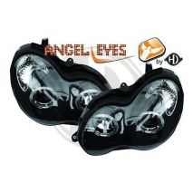 ΦΑΝΑΡΙΑ ΓΙΑ MERCEDES C-KLAS W203 07/2000+ ANGELEYES BLACK  ΜΠΡΟΣΤΙΝΑ DIEDERICHS - 2 ΤΕΜ. Auto Moto Tyres 