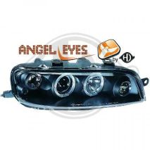 ΦΑΝΑΡΙΑ ΓΙΑ FIAT PUNTO ΙΙ 10.1999 - 06.2003  ΜΠΡΟΣΤΙΝΑ ANGELEYES BLACK - 2 ΤΕΜ. Auto Moto Tyres 