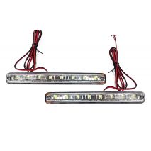 DAYLINE ΠΡΟΣΘΕΤΟ ΔΙΕΘΝΗ ΜΕ 8LED 12V 157X18X44mm ΑΣΗΜΙ 2ΤΕΜ. Auto Moto Tyres 