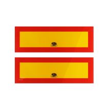 ΑΝΑΚΛΑΣΤΗΡΕΣ ΦΟΡΤΗΓΟΥ ΚΟΚΚΙΝΟ/ΚΙΤΡΙΝΟ 30x10cm ΑΛΟΥΜΙΝΙΟΥ 2ΤΕΜ. Auto Moto Tyres 