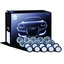 DAYLINE ΠΡΟΣΘΕΤΟ ΔΙΕΘΝΗ ΜΕ 20 ΞΕΧΩΡΙΣΤΑ LED HP 1WX20 12V Φ20mm ΜΑΥΡΑ Auto Moto Tyres 