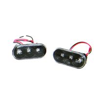 FORD FIESTA 02-08 / FOCUS 04-08 / SEAT IBIZA 02-08 / VW GOLF 3 91-97 ΦΛΑΣ ΦΤΕΡΟΥ ΜΑΥΡΟ+LED Auto Moto Tyres 
