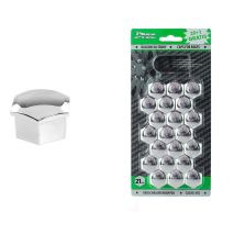 ΚΑΠΑΚΙΑ ΜΠΟΥΛΟΝΙΩΝ 21mm ΧΡΩΜΙΟ AMiO - 21 ΤΕΜ. Auto Moto Tyres 