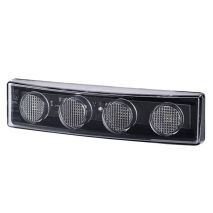 DRL HOR64 12/24V ΠΡΟΣΘΕΤΟ DAYTIME ΔΙΕΘΝΗ ΜΕ 4LED 0,5W 181x48mm ΜΑΥΡΟ 1ΤΕΜ Auto Moto Tyres 