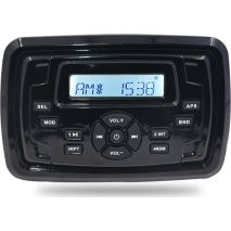 HASDA MP3 PLAYER 155X105mm - 12V - 4X45W ΜΕ ΡΑΔΙΟΦΩΝΟ/USB/BLUETOOTH (ΑΔΙΑΒΡΟΧΟ/ΜΑΥΡΟ) Auto Moto Tyres 
