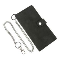ΠΟΡΤΟΦΟΛΙ ΔΕΡΜΑΤΙΝΟ ΓΙΑ ΚΑΡΤΕΣ/ΧΡΗΜΑΤΑ/ΔΙΠΛΩΜΑ TRUCKER WALLET 45cmΑΛΥΣΙΔΑ RFID ΠΡΟΣΤΑΣΙΑ ΜΑΥΡΟ ΧΡΩΜΑ LAMPA - 1 τεμ. Auto Moto Tyres 