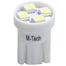 T10 W5W 12V W2,1x9,5d LED 4xSMD3528 ΛΕΥΚΟ (ΚΑΡΦΩΤΟ ΑΚΑΛΥΚΟ) 1ΤΕΜ. M-TECH Auto Moto Tyres 